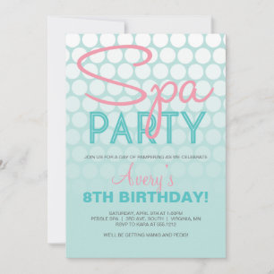 Einladung zur Spa-Party