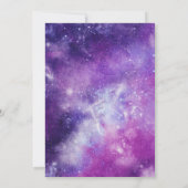 Einladung zur Space Baby Dusche | Space Baby Dusch (Rückseite)