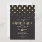 Einladung zur Sparkle Dots Graduation Party (Vorderseite)