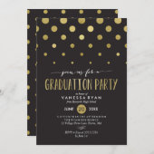 Einladung zur Sparkle Dots Graduation Party (Vorne/Hinten)