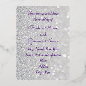 Einladung zur "Sparkling Star" Foil Wedding (Vorderseite)