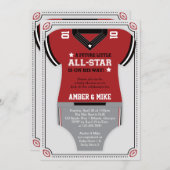 Einladung zur Sporthinderdusche, Fußball, Rot-Schw (Vorne/Hinten)