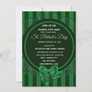 Einladung zur St. Patrick's Day-Dinnerparty