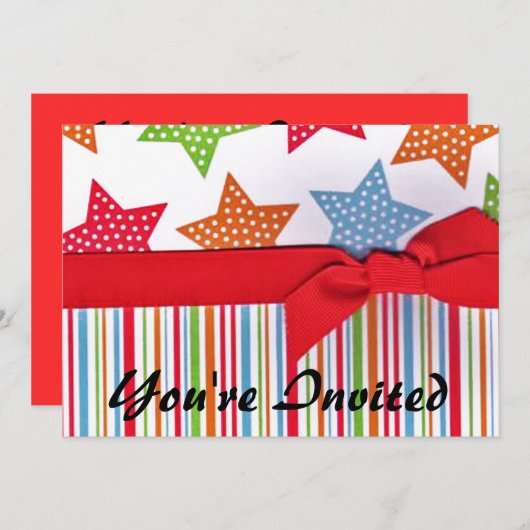 Einladung zur Star Card (Vorne/Hinten)