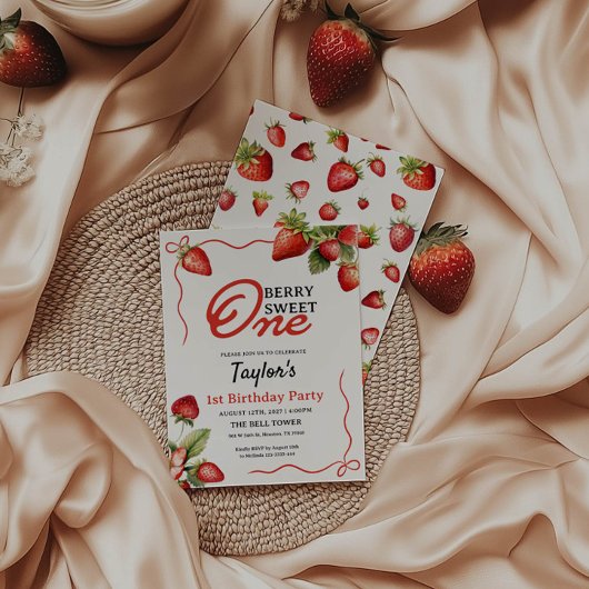 Einladung zur Strawberry zum 1. Geburtstag