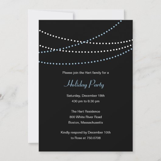 Einladung zur Streaming Lights-Feier (Vorderseite)