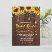 Einladung zur String Light Bridal Dusche (Stehend Vorderseite)