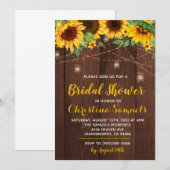 Einladung zur String Light Bridal Dusche (Vorne/Hinten)