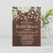 Einladung zur String Light Bridal Dusche (Stehend Vorderseite)