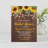 Einladung zur String Light Bridal Dusche (Stehend Vorderseite)