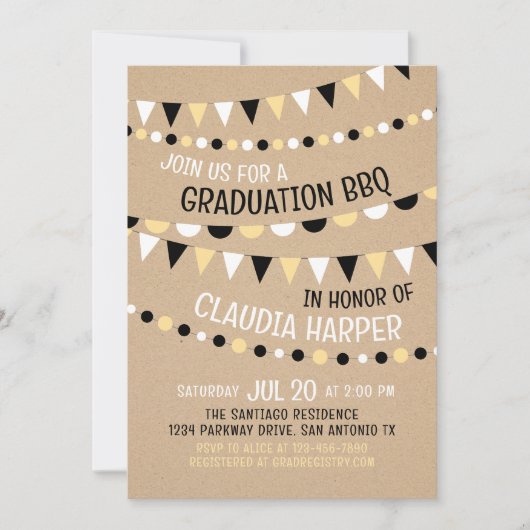 Einladung zur Summer Kraft Graduation Party (Vorderseite)