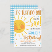 Einladung zur Sun Birthday Party (Vorne/Hinten)