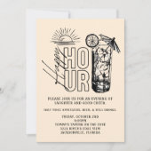 Einladung zur Sunset Happy Hour (Vorderseite)