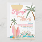 Einladung zur Surf-Geburtstagsfeier (Vorderseite)