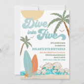 Einladung zur Surf-Geburtstagsfeier (Vorderseite)