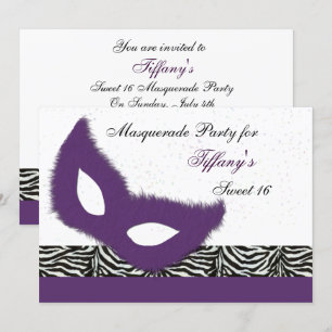 Einladung zur Sweet 16-Masquerade-Party
