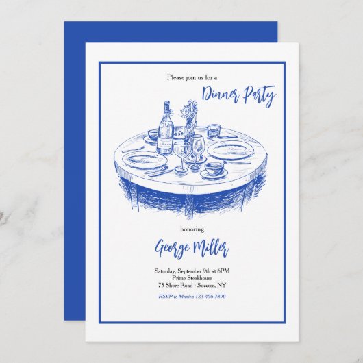 Einladung zur Tabelleneinstellung (Vorne/Hinten)