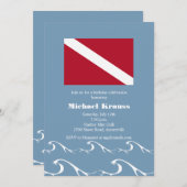 Einladung zur Tauchflagge (Vorne/Hinten)