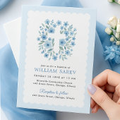 Einladung zur Taufe der blauen Blütenblume