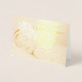 Einladung zur Taufe des Fotos "Gold Foil" (Vorderseite)