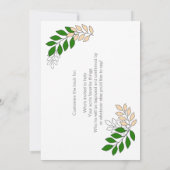 Einladung zur Taufe für 8-Jährige (Rückseite)