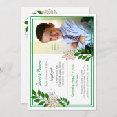 Einladung zur Taufe für 8-Jährige (Vorne/Hinten)