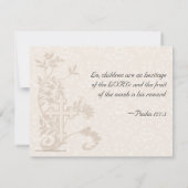 Einladung zur Taufe für Kinder (Rückseite)