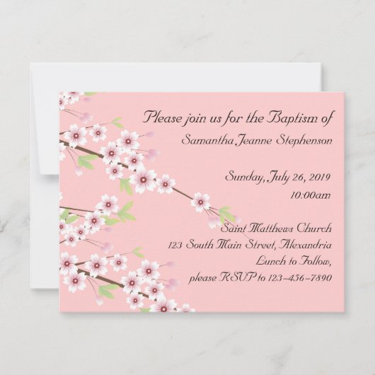 Einladung zur Taufe für Kinder (Vorderseite)