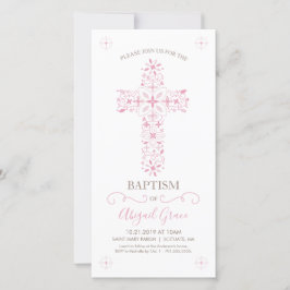 Einladung zur Taufe für Mädchen