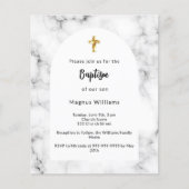 Einladung zur Taufe zum Marmorbogen (Vorderseite)