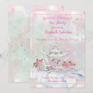 Einladung zur Tea Bridal Dusche