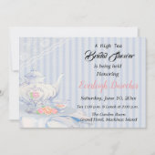 Einladung zur Tea Bridal Dusche (Vorderseite)