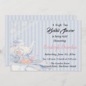 Einladung zur Tea Bridal Dusche (Vorne/Hinten)