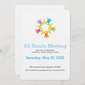 Einladung zur Teamwork-Sternexplosion (Vorne/Hinten)