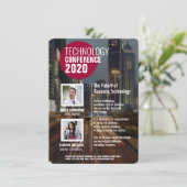 Einladung zur Technologiekonferenz (Stehend Vorderseite)