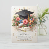 Einladung zur Teilnahme an der blumengeschichtlich (Stehend Vorderseite)