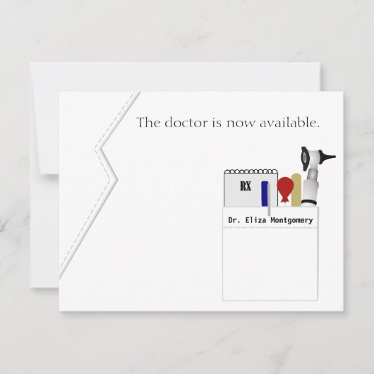 Einladung zur Teilnahme an einer medizinischen Gra (Vorderseite)