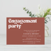 Einladung zur Terracotta-Engagement (Stehend Vorderseite)