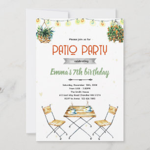Einladung zur Terrassenparty