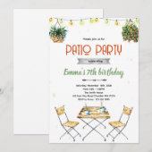 Einladung zur Terrassenparty (Vorne/Hinten)