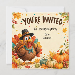 Einladung zur Thanksgiving-Party