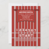 Einladung zur Track- und Feldstart-Line (Vorderseite)