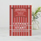 Einladung zur Track- und Feldstart-Line (Stehend Vorderseite)