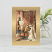 Einladung zur traditionellen katholischen Hochzeit (Stehend Vorderseite)