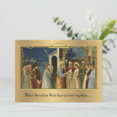 Einladung zur traditionellen katholischen Hochzeit (Stehend Vorderseite)