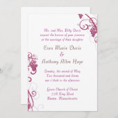 Einladung zur Traubenhochzeit (Vorne/Hinten)