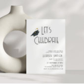 Einladung zur trendigen Typografie-Graduierungspar