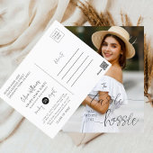 Einladung zur Trendy Foto Graduation Party Postkarte