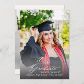 Einladung zur Trendy Graduation Party (Vorne/Hinten)