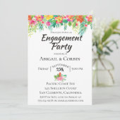 Einladung zur "Tropical Island Floral Engagement P (Stehend Vorderseite)